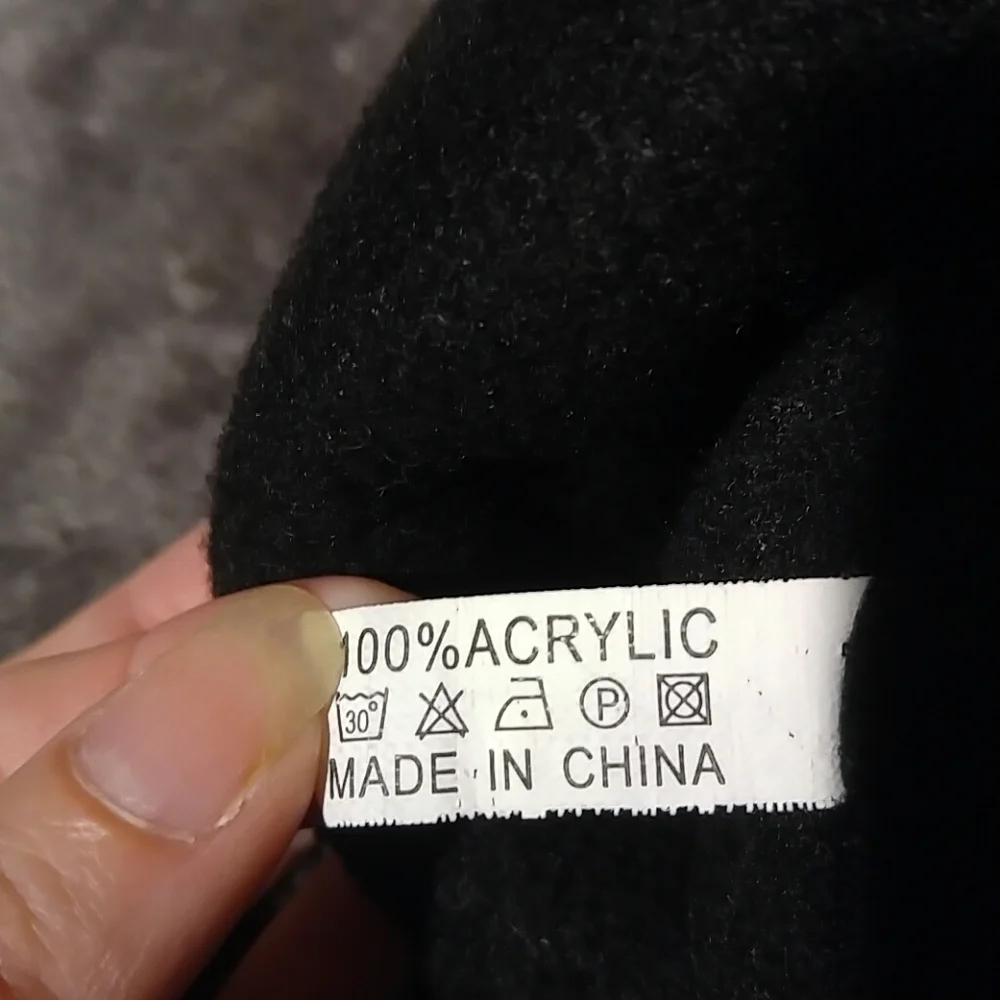 Neon Knit Trapper Hat With Black Pom And Braids - Picture 4 of 4